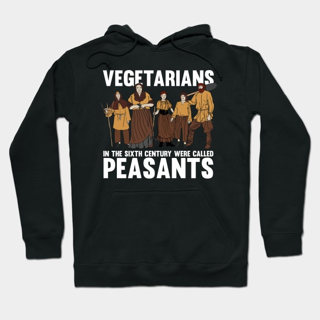 Funny Vegetarian Joke for Historians and History Teachers Hoodie by Riffize